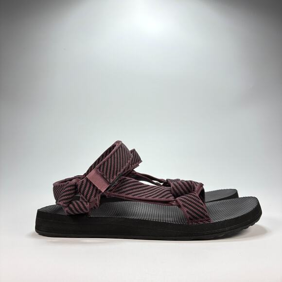Teva Original Universal Purple Black Hook & Loop Sandals 1003987 Women’s Size 6 - Picture 1 of 8